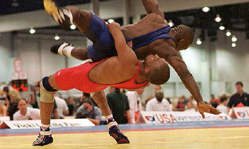 At the international freestyle wrestling also known as catch as
